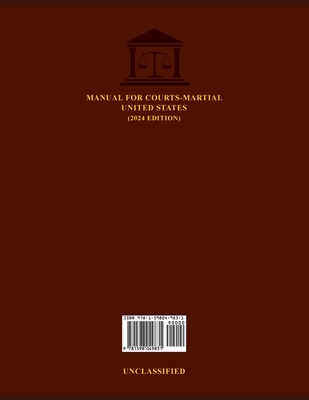 Coperta cărții 'Manual for Courts-Martial United States (2024 Edition) -'