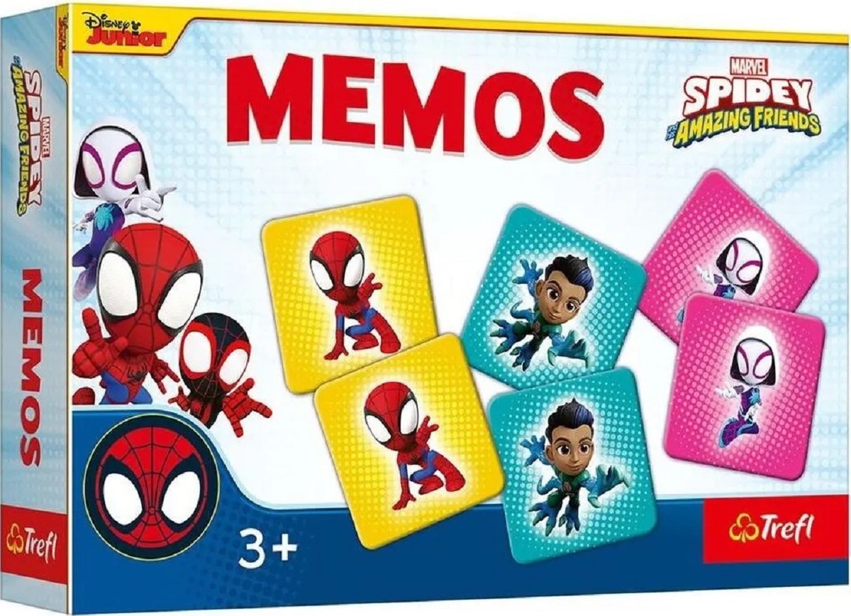 Joc de memorie: Marvel mini box Spider-Man si prietenii