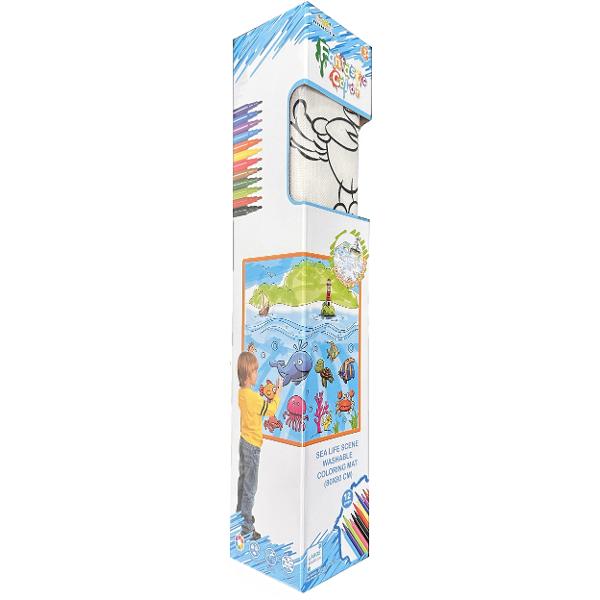 Lumea oceanelor. Poster lavabil de colorat