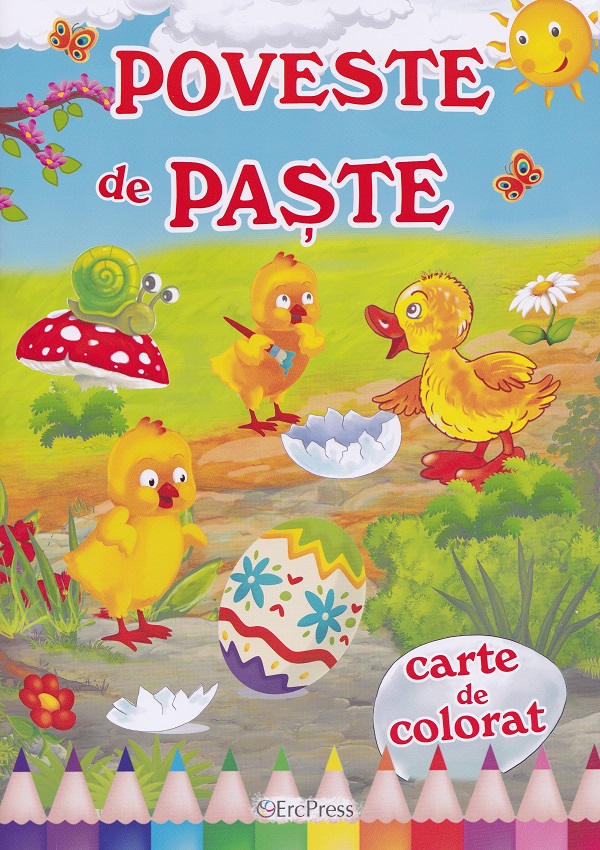 Poveste de Paste. Carte de colorat