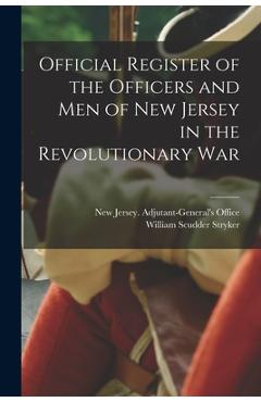 Coperta cărții 'Official Register of the Officers and men of New Jersey in the Revolutionary War -'