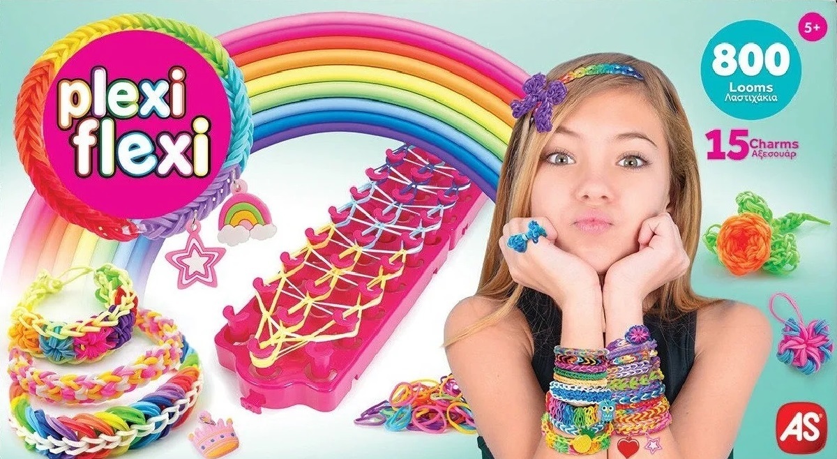 Joc creativ: Trusa cu 800 elastice din cauciuc