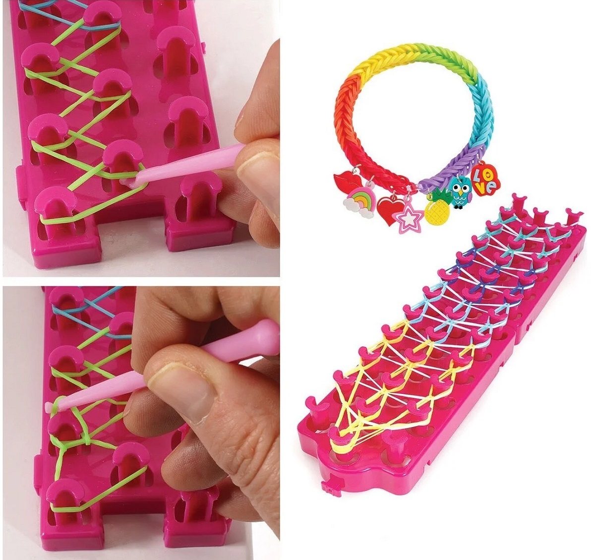 Joc creativ: Trusa cu 800 elastice din cauciuc