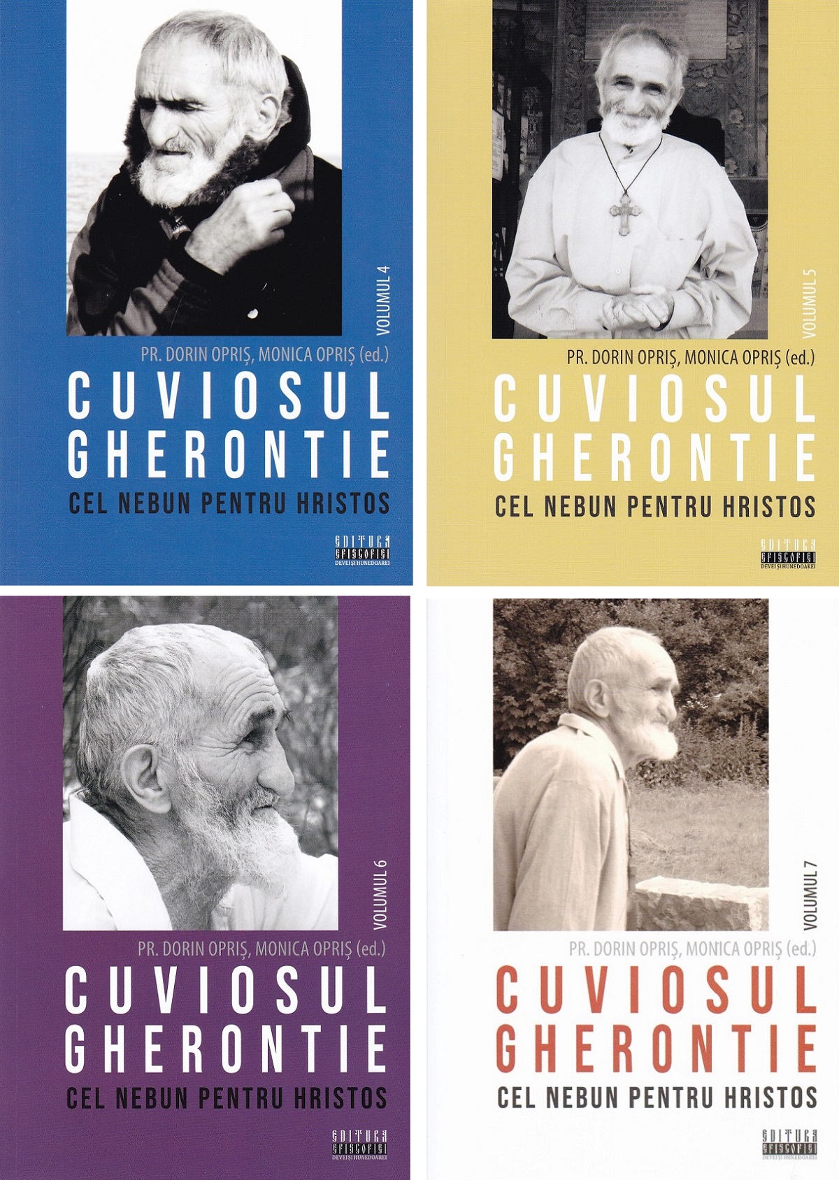 Pachet 7 volume: Cuviosul Gherontie cel nebun pentru Hristos - Dorin Opris, Monica Opris