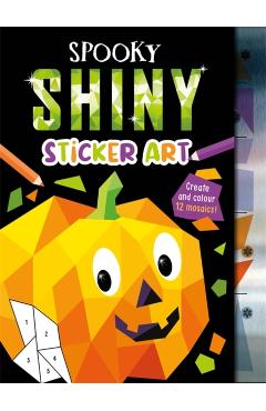 Coperta cărții 'Spooky Shiny Sticker Art -'