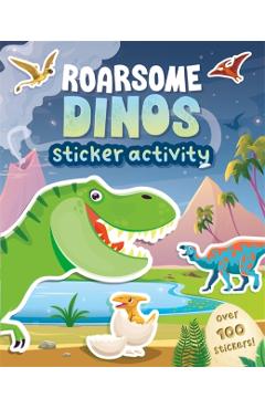 Coperta cărții 'Roarsome Dinos -'