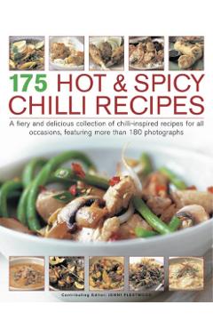 Coperta cărții '175 Hot & Spicy Chilli Recipes - Jenni Fleetwood'