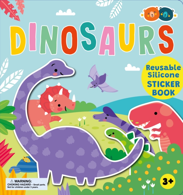 Coperta cărții 'Silicone Sticker Book - Dinosaurs -'