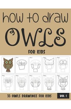 Coperta cărții 'How to Draw Owls for Kids - Sonia Rai'