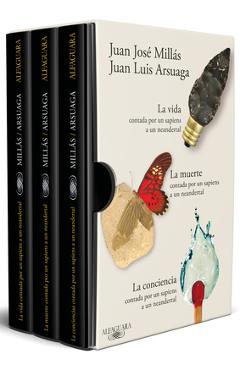 Coperta cărții 'Estuche La Vida, La Muerte Y La Conciencia Contadas Por Un Sapiens a Un Neandertal / Life, Death, Conscience as Told by'