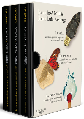 Coperta cărții 'Estuche La Vida, La Muerte Y La Conciencia Contadas Por Un Sapiens a Un Neandertal / Life, Death, Conscience as Told by'