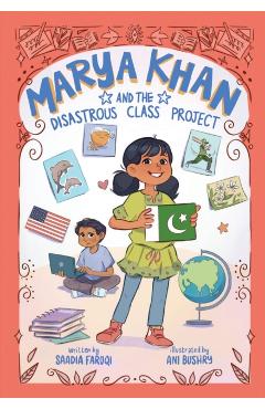 Coperta cărții 'Marya Khan and the Disastrous Class Project (Marya Khan #5) - Saadia Faruqi'