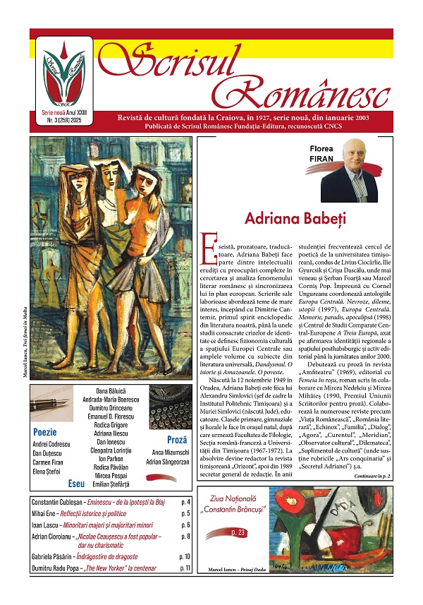 Revista Scrisul Romanesc Nr.3 din 2025