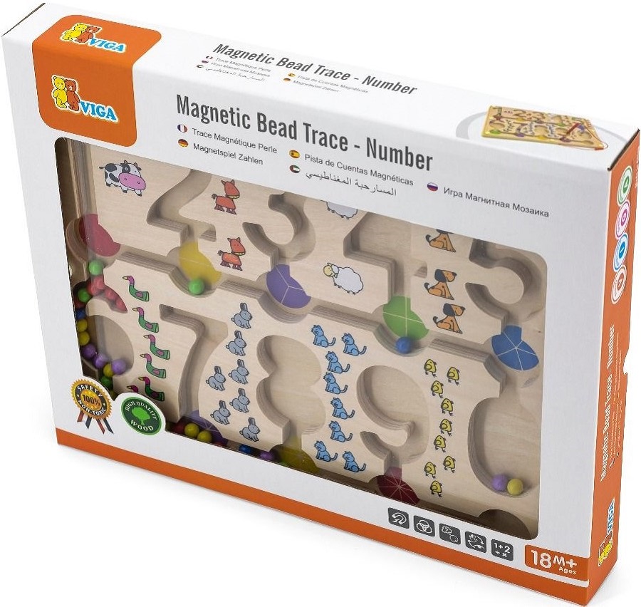 Puzzle. Labirint magnetic cu bile