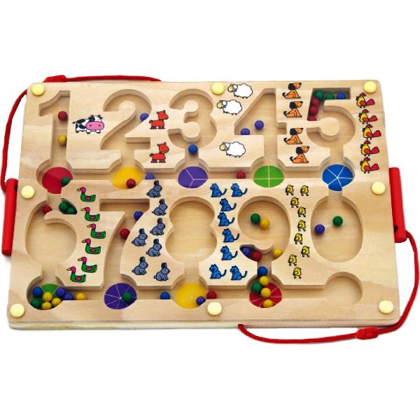 Puzzle. Labirint magnetic cu bile