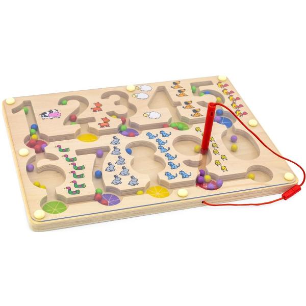 Puzzle. Labirint magnetic cu bile