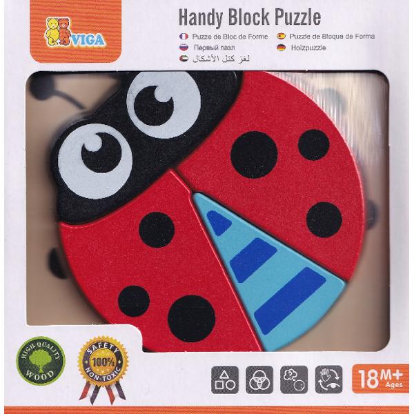 Puzzle din lemn: Buburuza