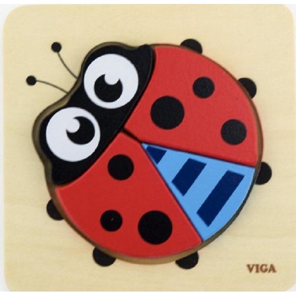 Puzzle din lemn: Buburuza