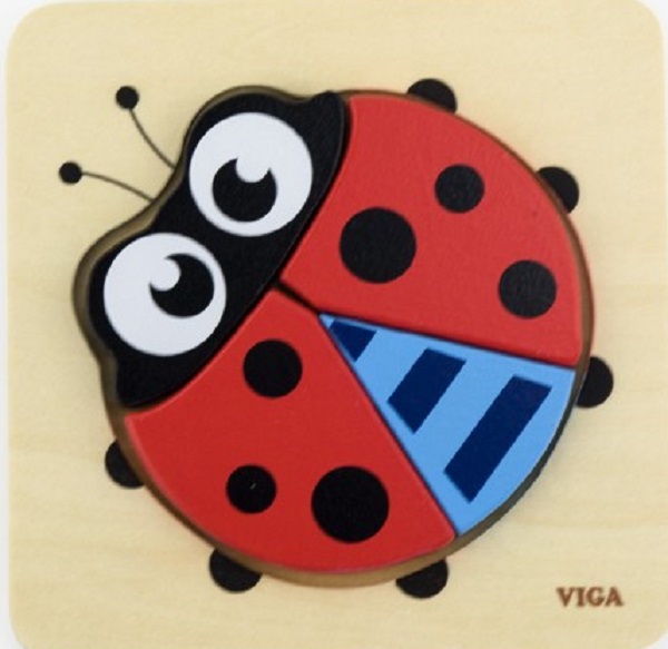 Puzzle din lemn: Buburuza
