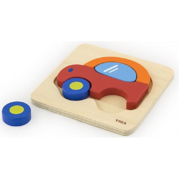 Puzzle din lemn: Masina