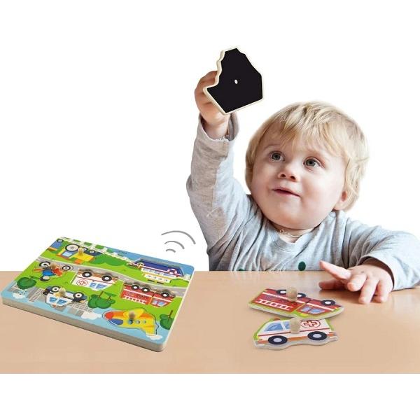 Puzzle cu sunete: Mijloace de transport
