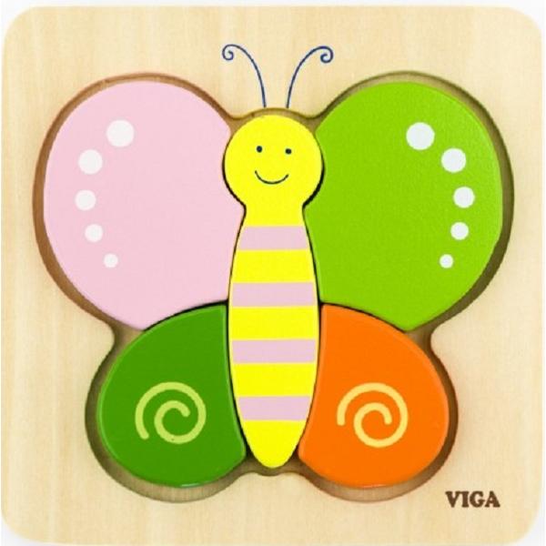 Puzzle din lemn: Fluturas