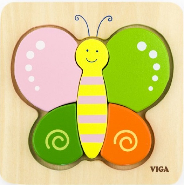 Puzzle din lemn: Fluturas