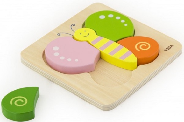 Puzzle din lemn: Fluturas