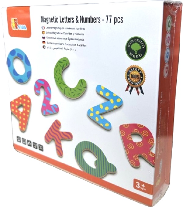 Set de litere si numere magnetice
