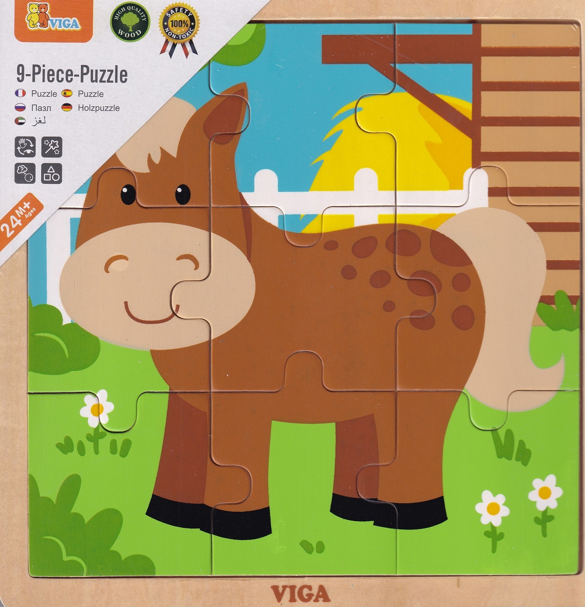 Puzzle din lemn: Calut