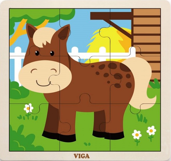 Puzzle din lemn: Calut