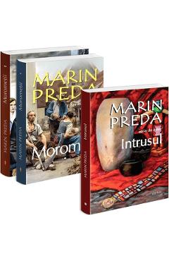Pachet 3 carti: Marin Preda. Intrusul + Morometii Vol.1 + Vol.2 - Marin Preda