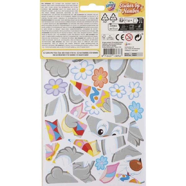Stickere pe numere pentru Paste. Iepuras