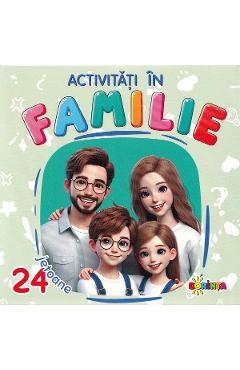 Coperta cărții 'Activități în familie. 24 jetoane'