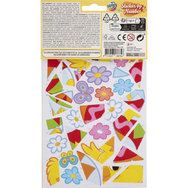 Stickere pe numere pentru Paste. Puisor