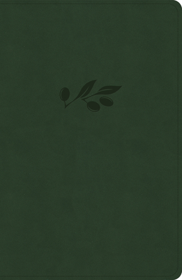 KJV Personal Size Giant Print Bible, Olive Leathertouch - 