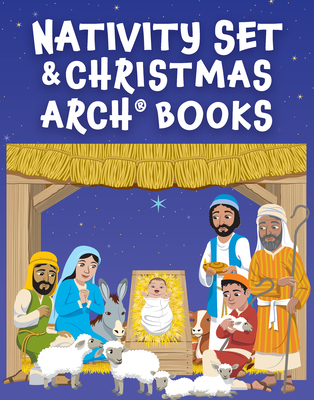 Nativity Set with Christmas Arch Books -