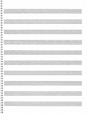 Coperta cărții '74. Spiral Book: 10-Stave: Passantino Manuscript Paper -'