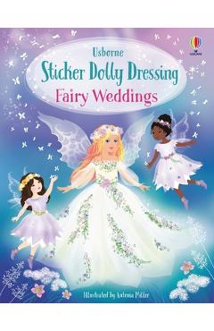 Coperta cărții 'Sticker Dolly Dressing Fairy Weddings - Fiona Watt'