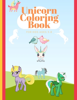 Unicorn Coloring Book for Kids Ages 3-8 -