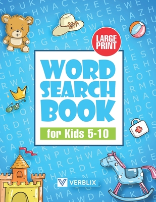 Word Search Book for Kids 5-10: Large Print Activity Book with Word Search Puzzles for Children and Beginners - 