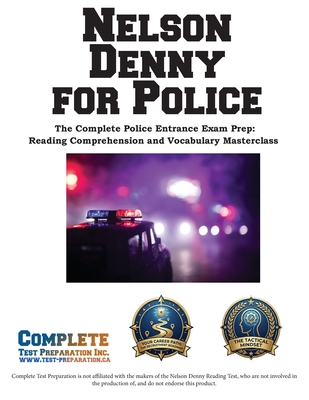 Coperta cărții 'Nelson Denny for Police: Complete Study Guide and Practice Test Questions -'