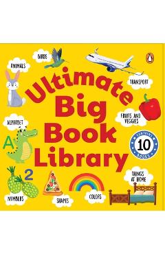 Poza produsului Ultimate Big Book Library (10 Books Tuck-Box): A Boxset of 10 Illustrated Board Books for Preschool Kids, Toddlers [Penguin Early Learning Series] - Penguin Books