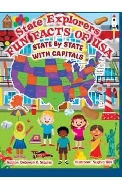 Coperta cărții 'State Explorers: Fun Facts of USA State By State With Capitals - Deborah K. Staples'