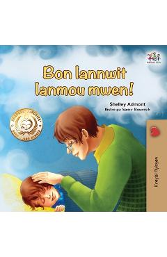 Coperta cărții 'Goodnight, My Love! (Haitian Creole Book for Kids) - Shelley Admont'