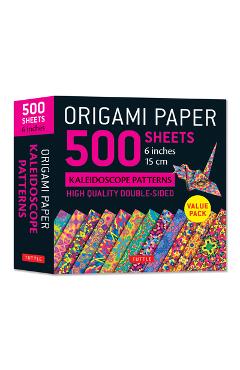 Coperta cărții 'Origami Paper 500 Sheets Kaleidoscope Patterns 6 (15 CM): Tuttle Origami Paper: Double-Sided Origami Sheets Printed'