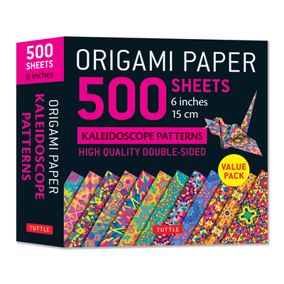 Origami Paper 500 Sheets Kaleidoscope Patterns 6 (15 CM): Tuttle Origami Paper: Double-Sided Origami Sheets Printed with 12 Different Designs (Instruc - 