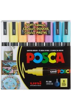 Imaginea produsului 'Set 8 markere Pastel Uni PC-5M'