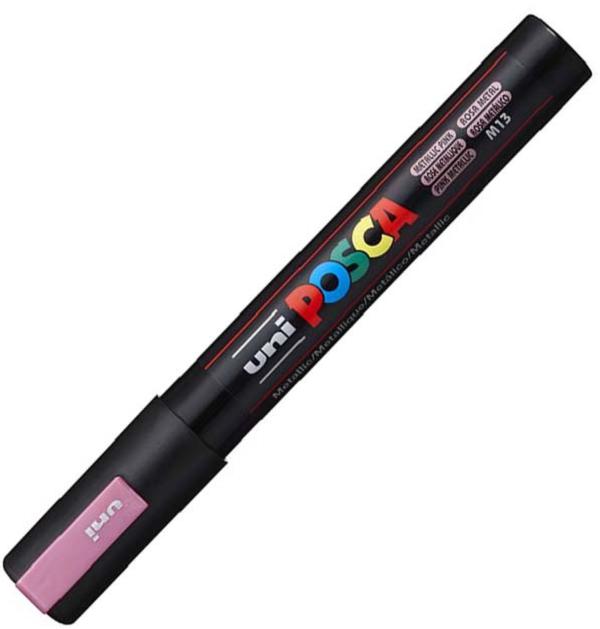 Marker Roz metalizat Uni PC-5M