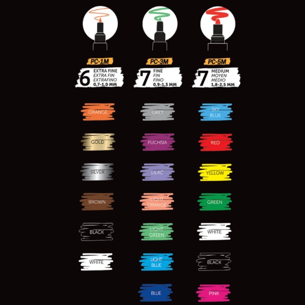 Pop Colours. Cutie metalica cu 20 markere Uni